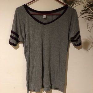 Grey striped Tee